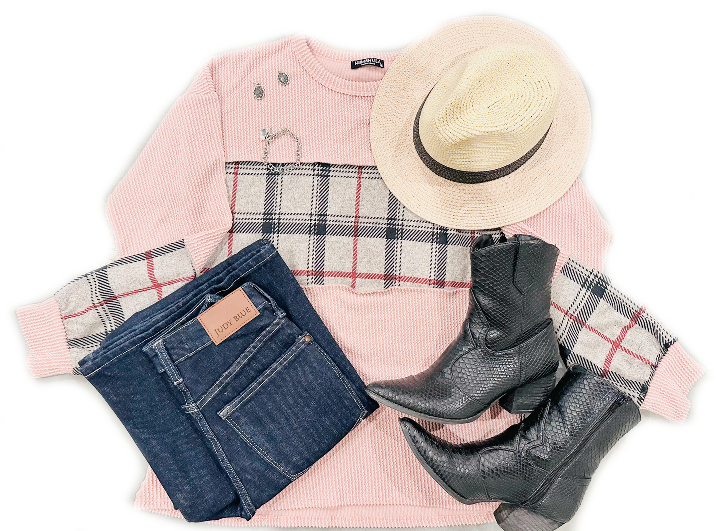 Devine Plaid Pullover