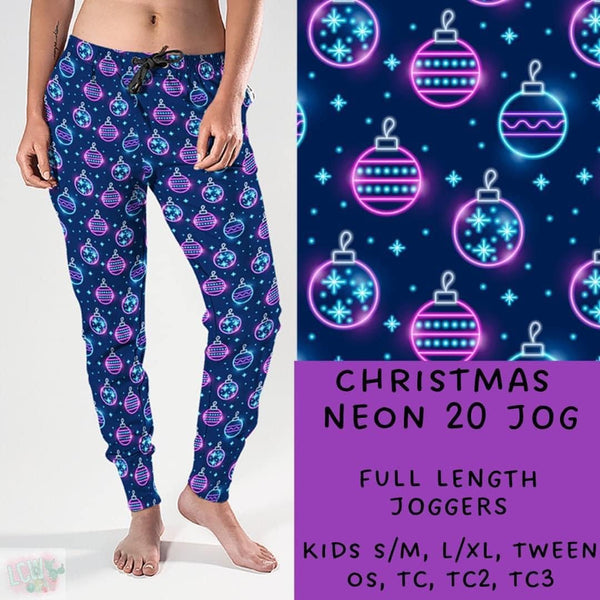 Neon Christmas Collection Part 2: FULL Length Joggers WITH Pockets  PREORDER ( ETA mid December ) (Copy)