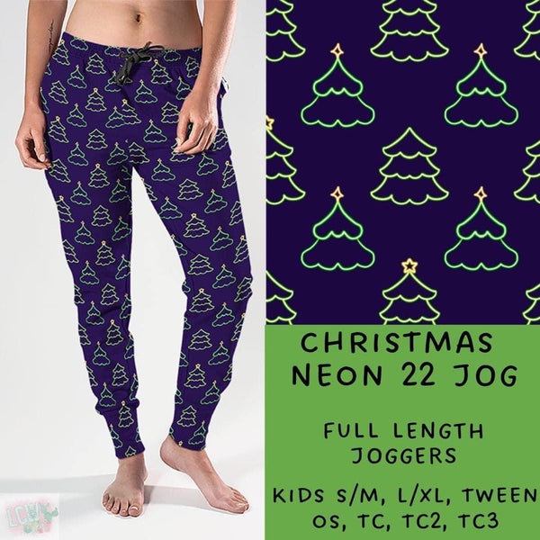 Neon Christmas Collection Part 2: FULL Length Joggers WITH Pockets  PREORDER ( ETA mid December ) (Copy)