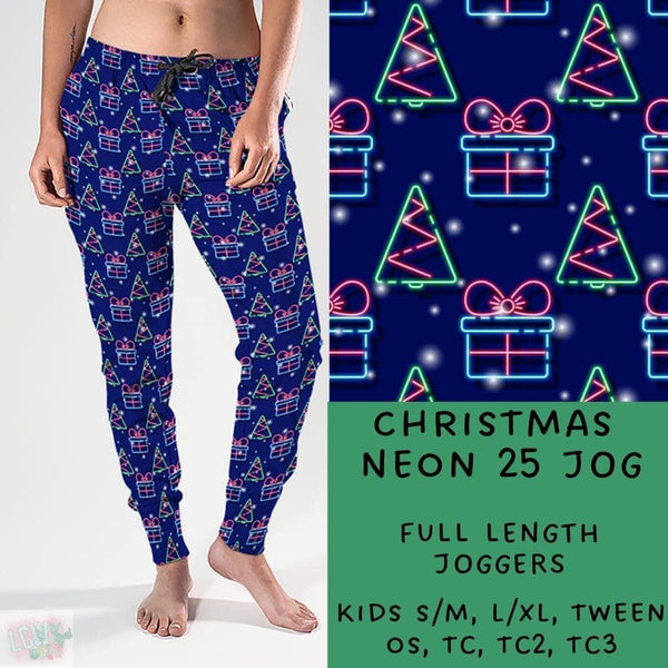 Neon Christmas Collection Part 2: FULL Length Joggers WITH Pockets  PREORDER ( ETA mid December ) (Copy)