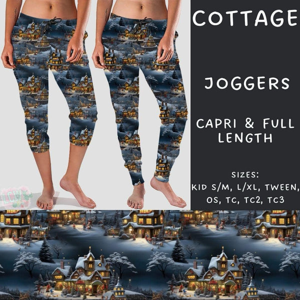 Winter Blues Collection Part 1: CAPRI  Length Joggers WITH Pockets  PREORDER ( ETA mid January)