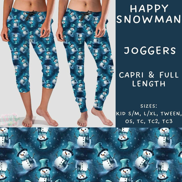 Winter Blues Collection Part 1: CAPRI  Length Joggers WITH Pockets  PREORDER ( ETA mid January)