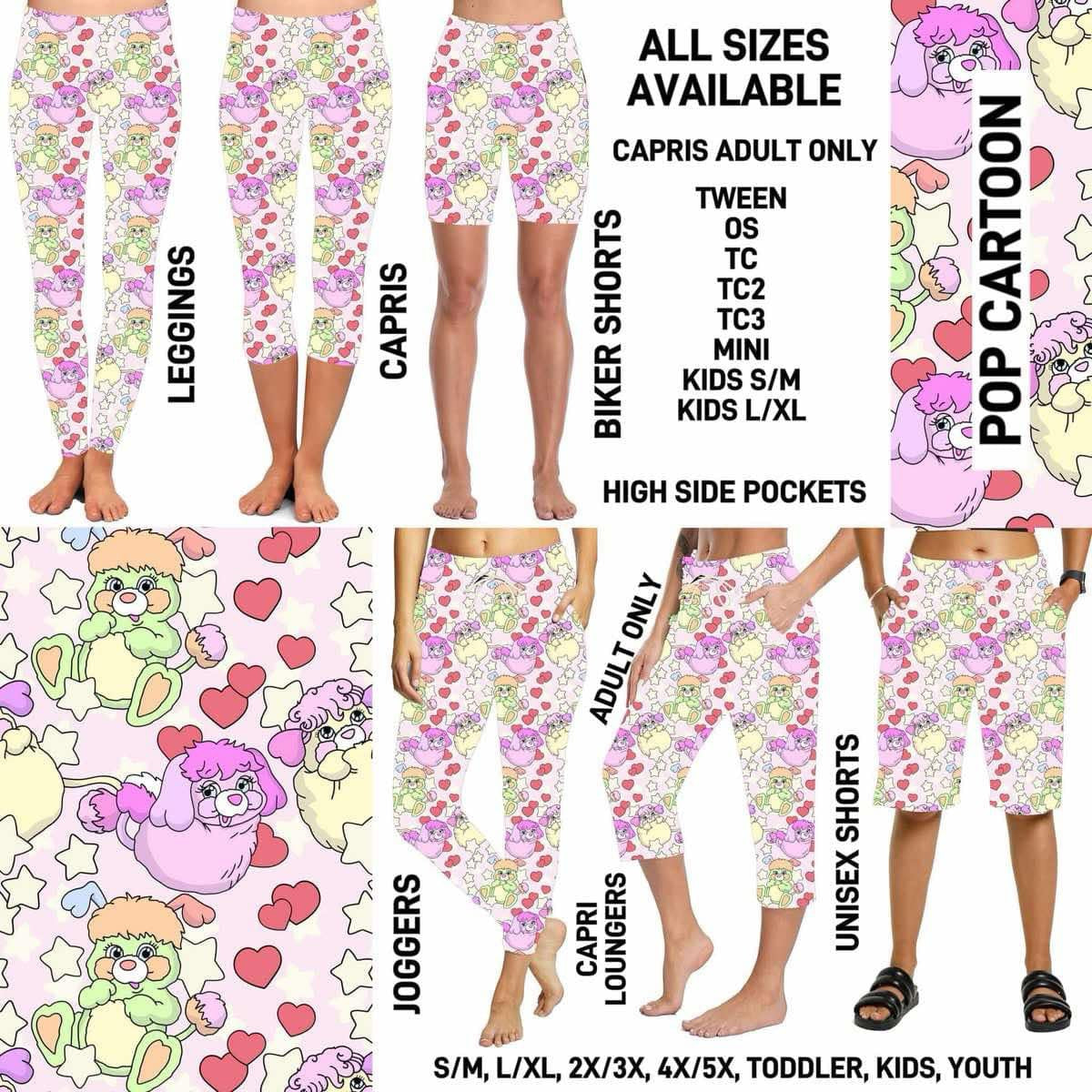 Mixed Collection: Capri Length Leggings  PREORDER ( ETA mid / late April )