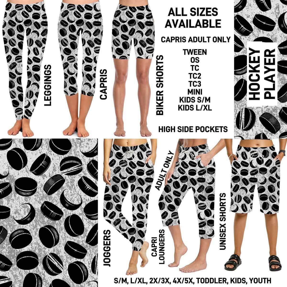 Mixed Collection: Capri Length Leggings  PREORDER ( ETA mid / late April )