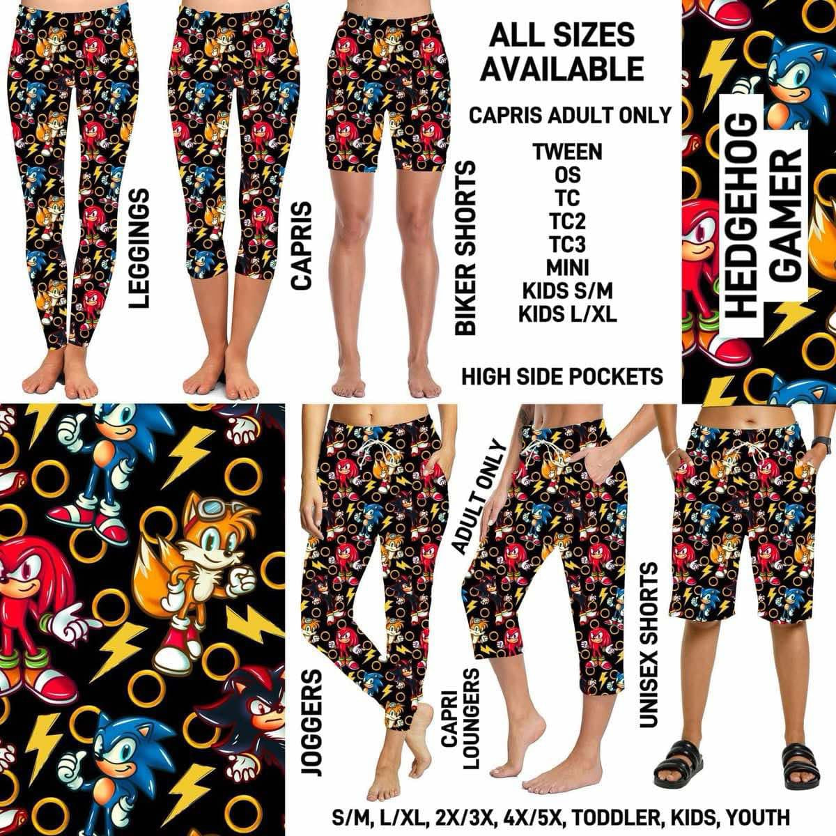 Mixed Collection: Capri Length Leggings  PREORDER ( ETA mid / late April )