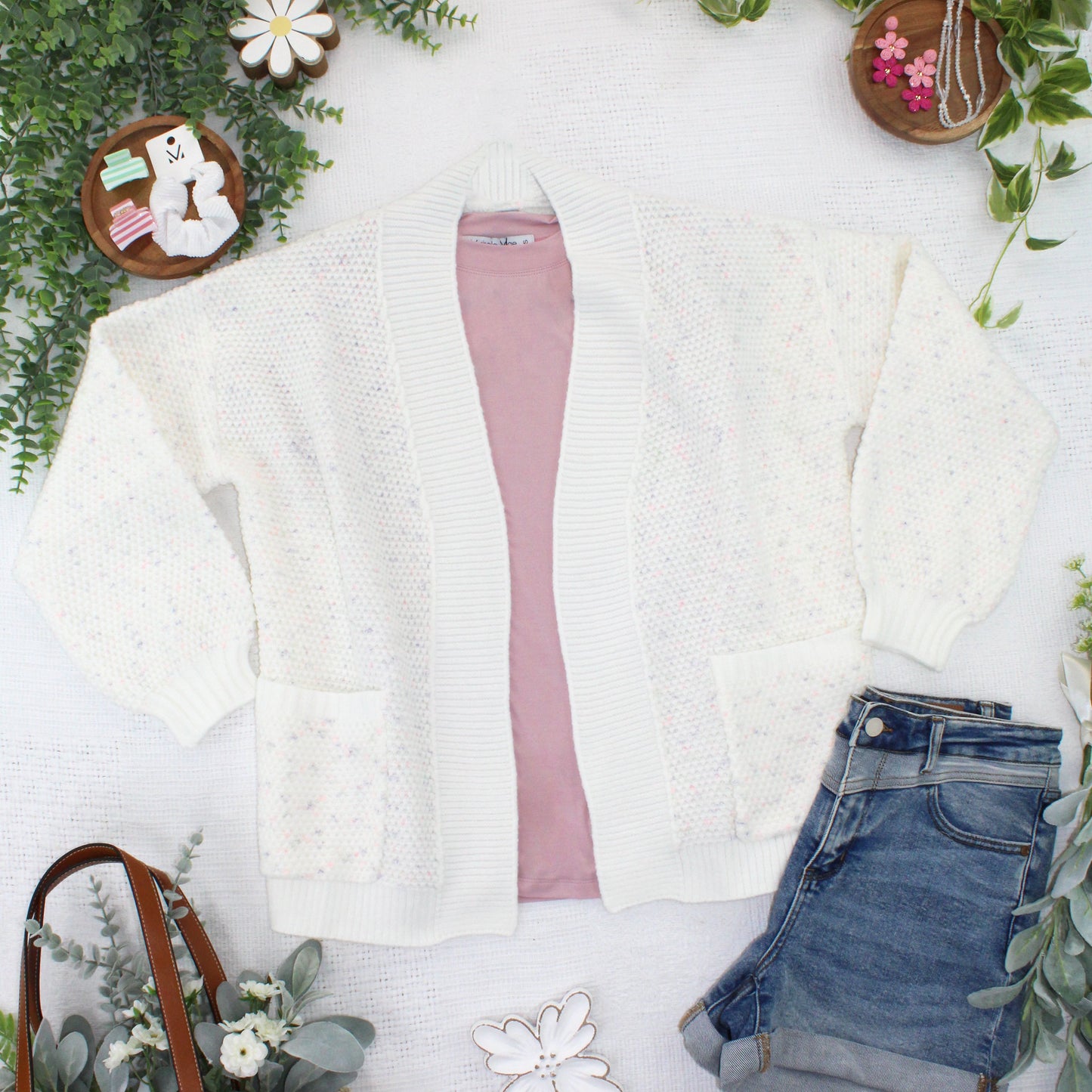 IN STOCK Kinsley Cardigan - Purple, Pink, and Green FINAL SALE