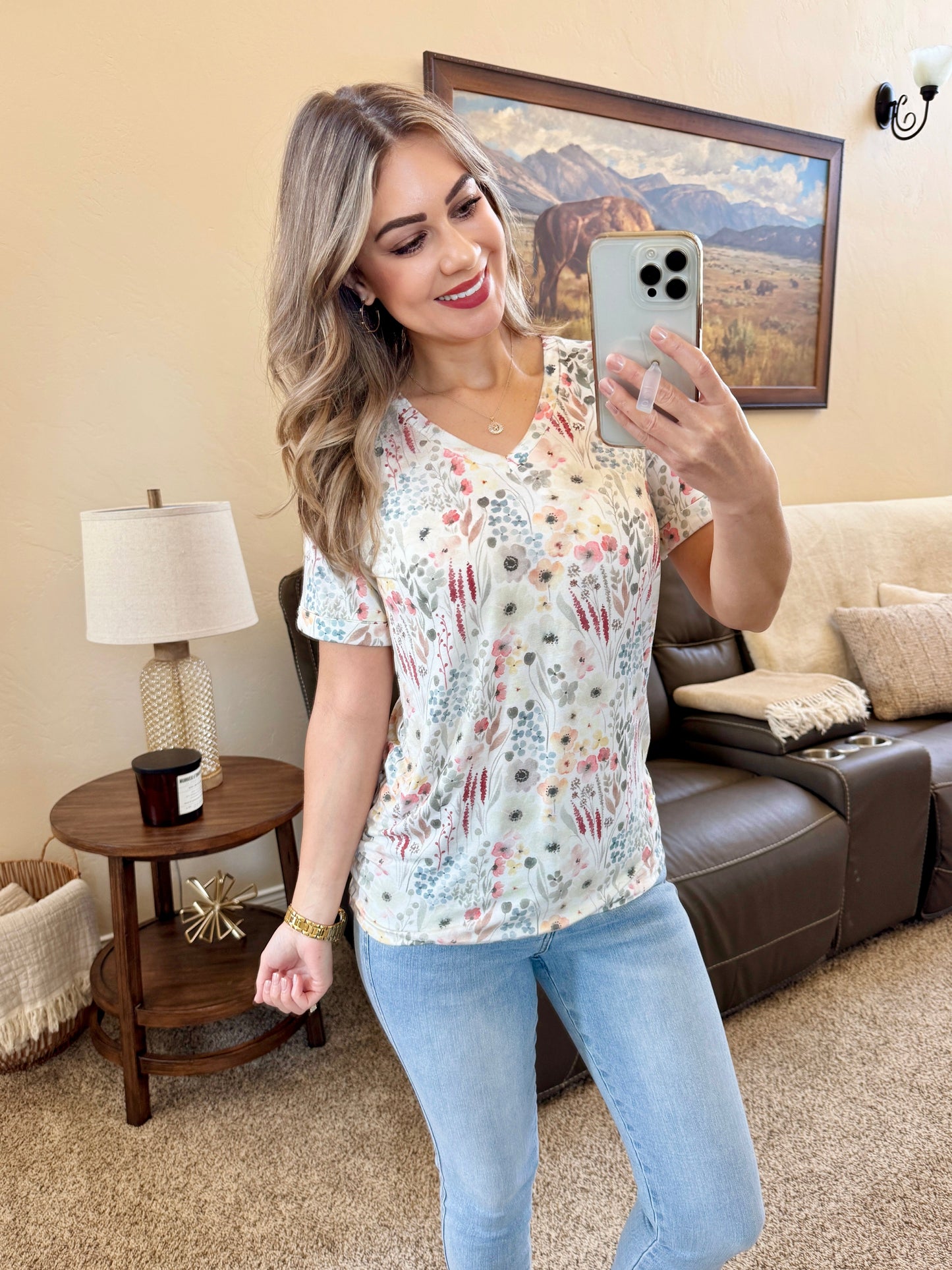 IN STOCK Sophie Top - Wildflower Gardens FINAL SALE