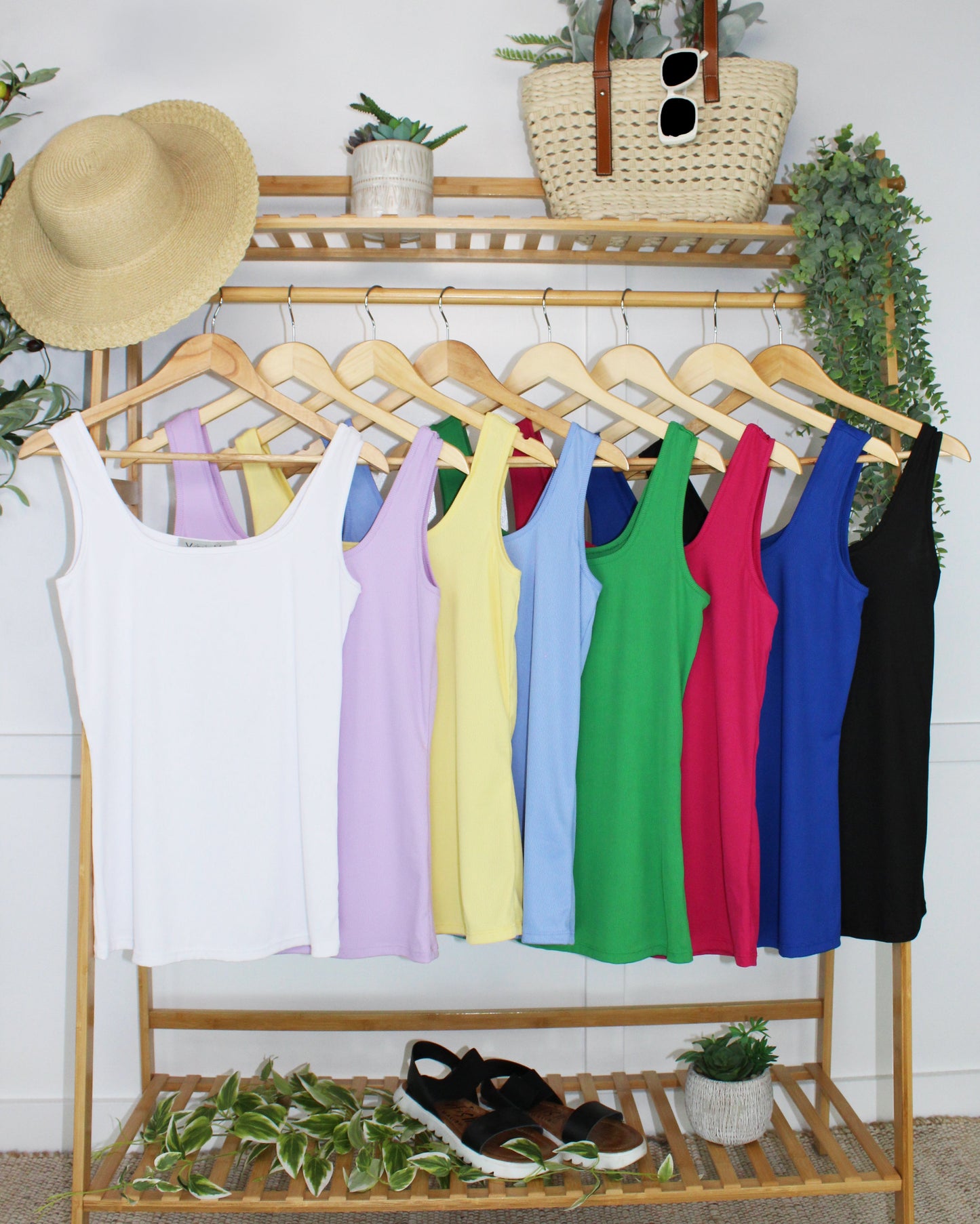 IN STOCK Rachel Ribbed Tank -  Lavender