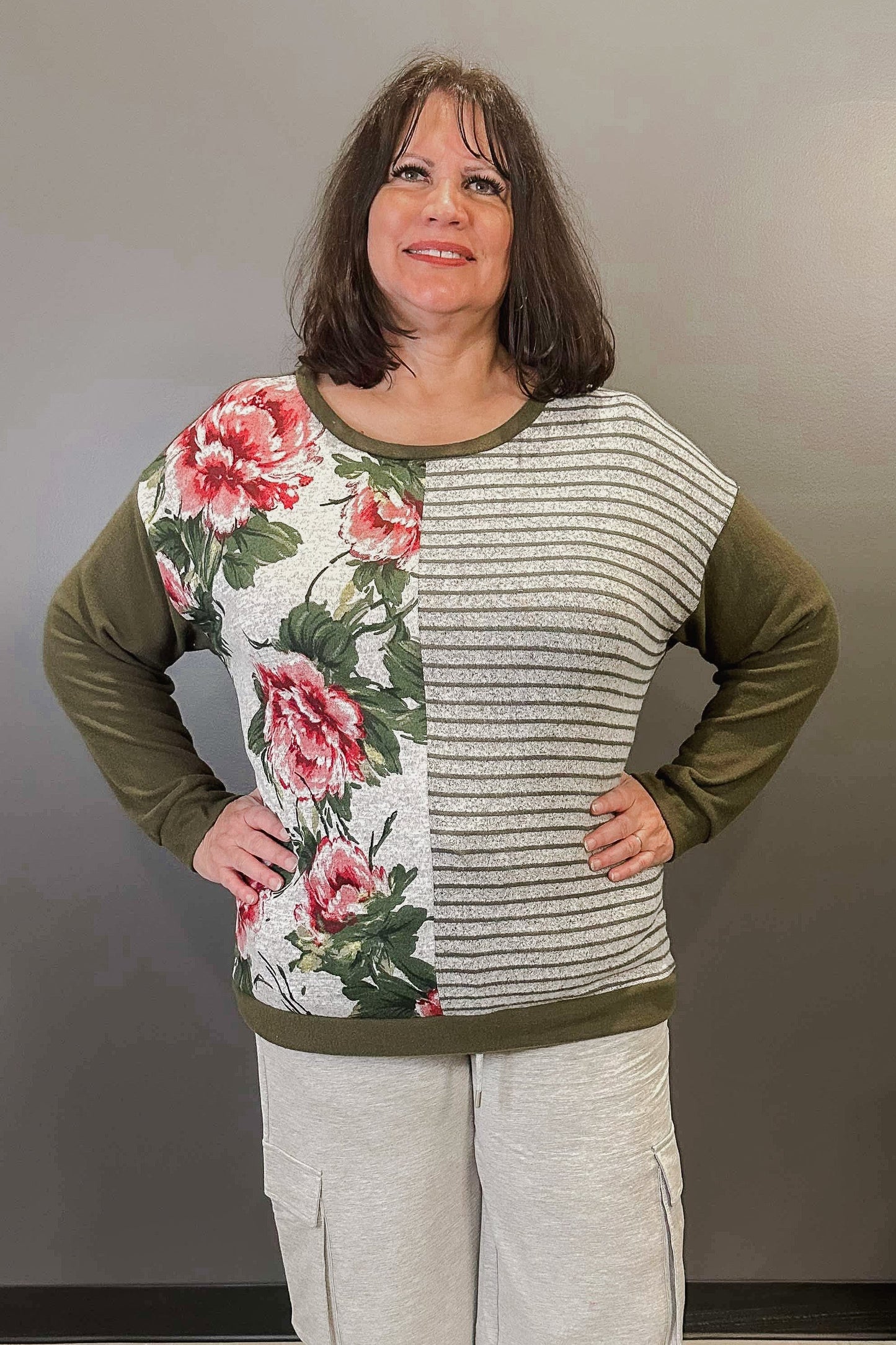 Tashawna Floral Pullover