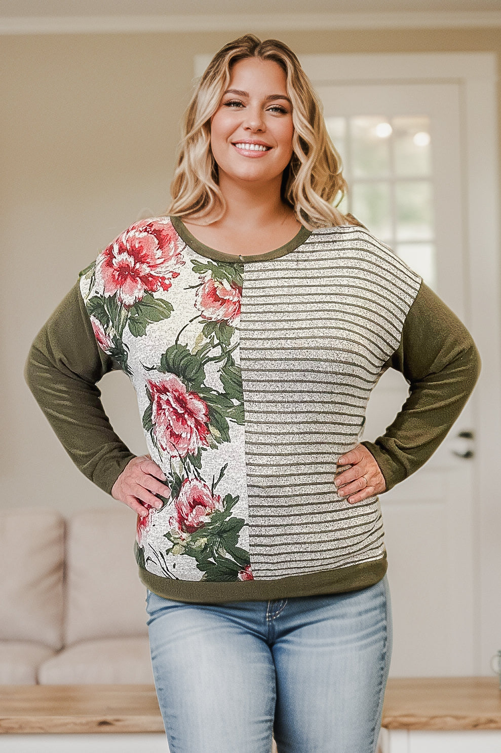 Tashawna Floral Pullover