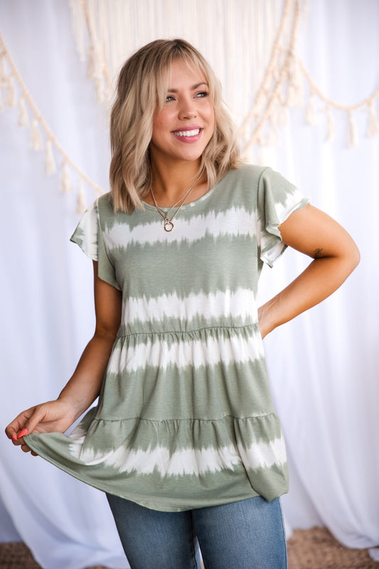 Electric Sage Tiered Top