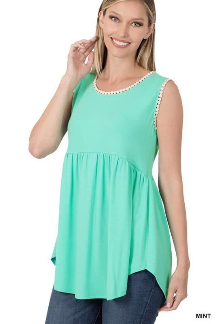 **FINAL SALE** Alana Tank / Mint