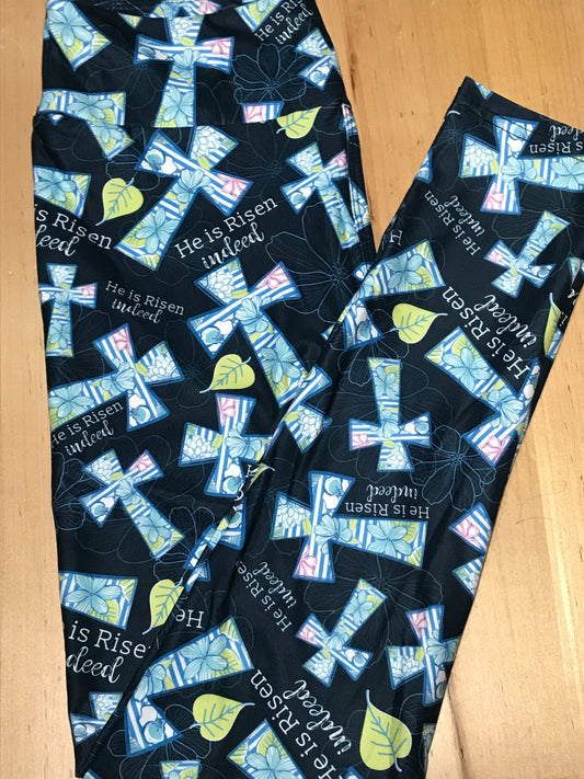 He Is Risen Leggings
